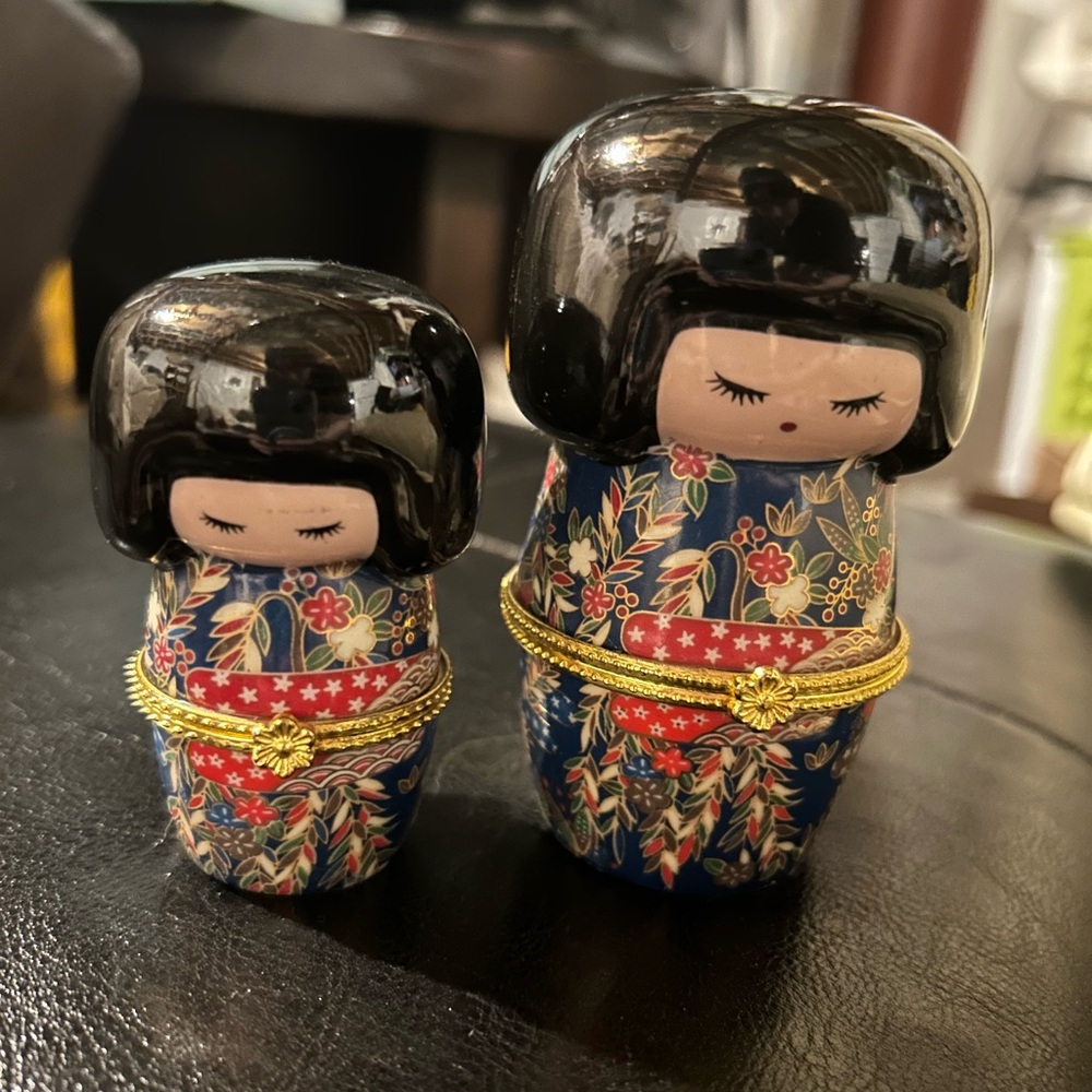 Matching Tokyo/Asian Doll Jewelry Boxes